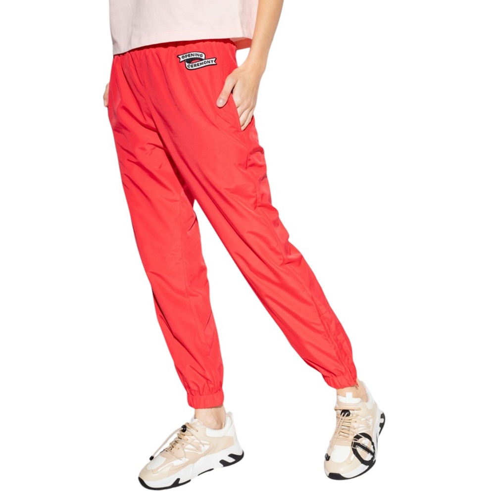 Opening Ceremony logo-patch track pants in Red Sz L